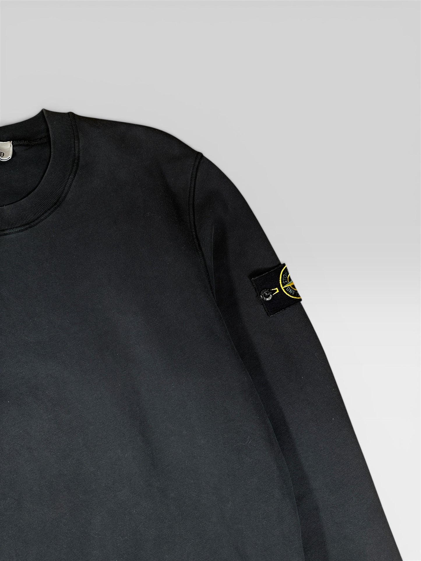 Stone Island sweatshirt badge detail — FashnLuxe