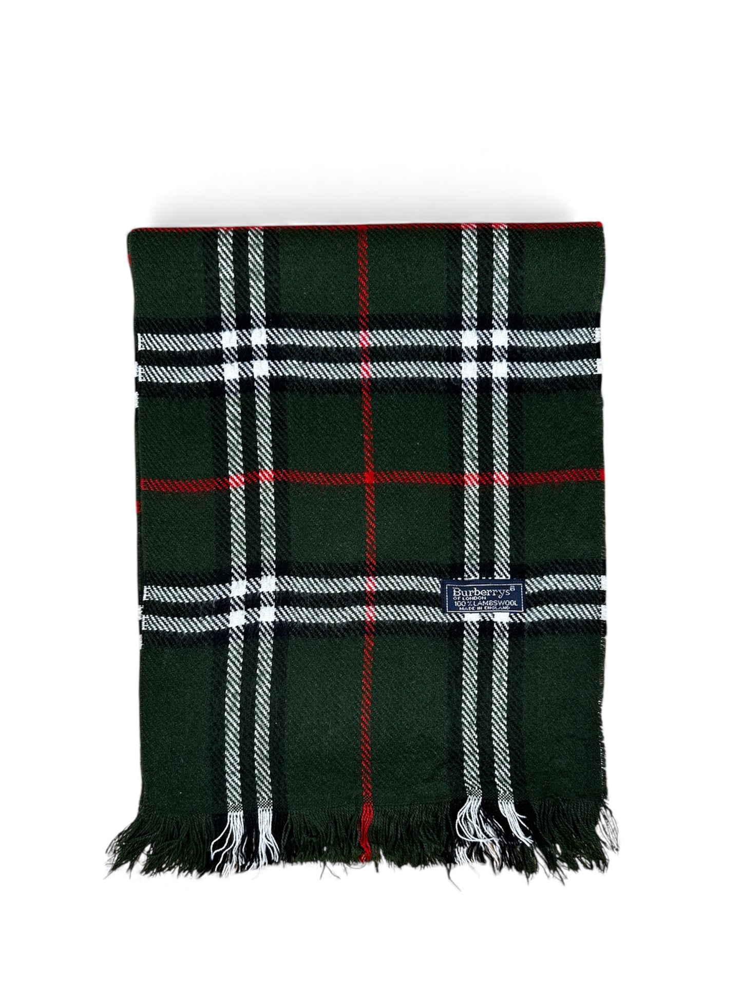Burberry scarf folded side view — FashnLuxe