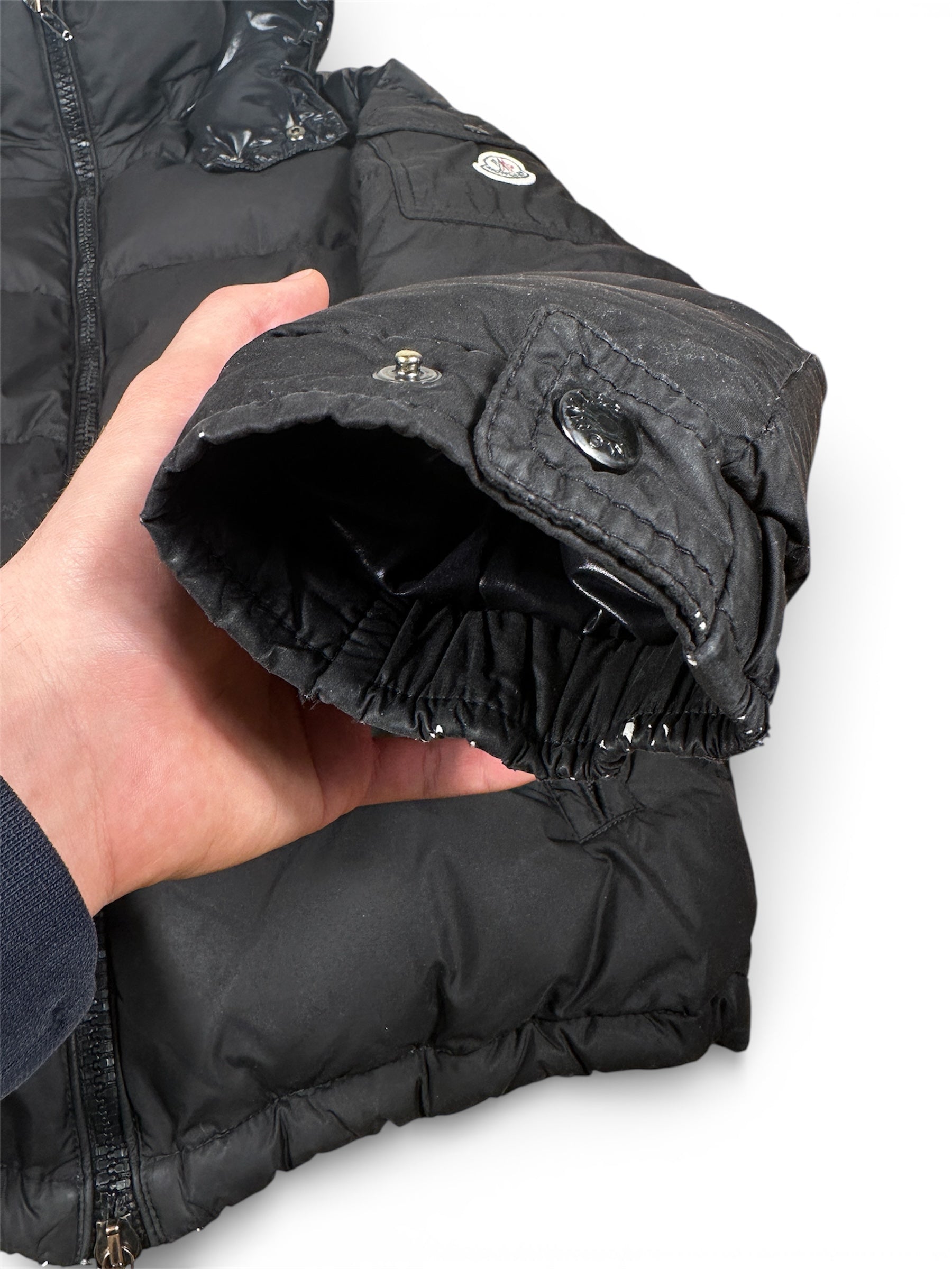 Moncler Chevalier jacket wear visible — FashnLuxe