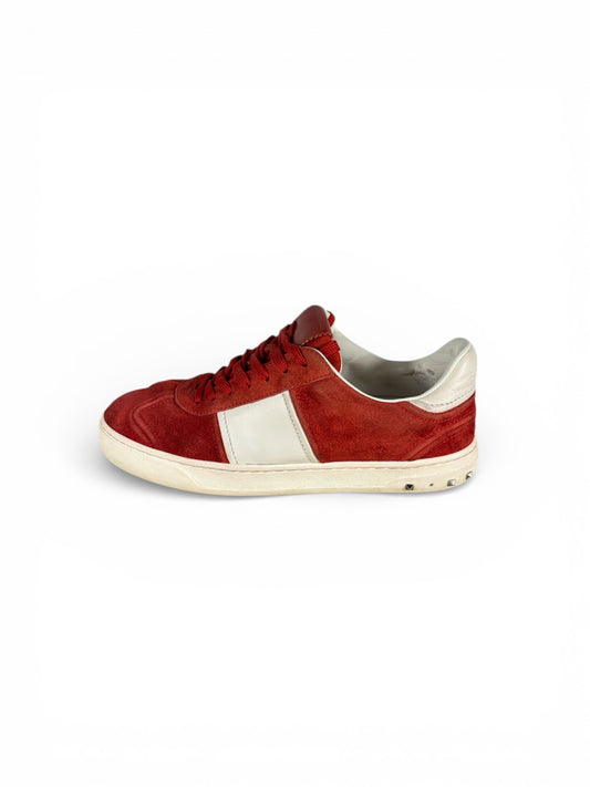 Valentino Garavani Flycrew knit sneaker side view — FashnLuxe