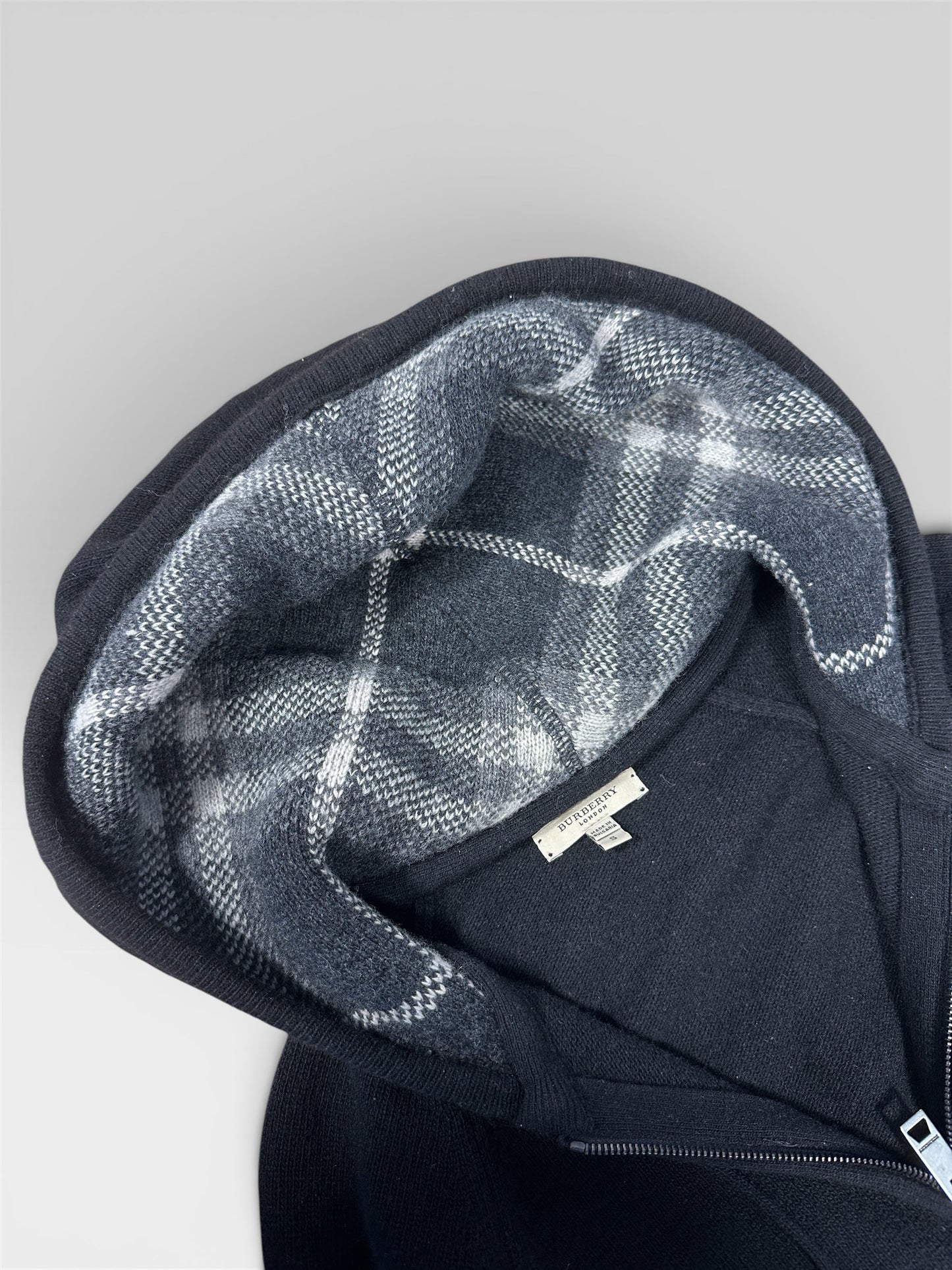Burberry hoodie zip and collar detail — FashnLuxe