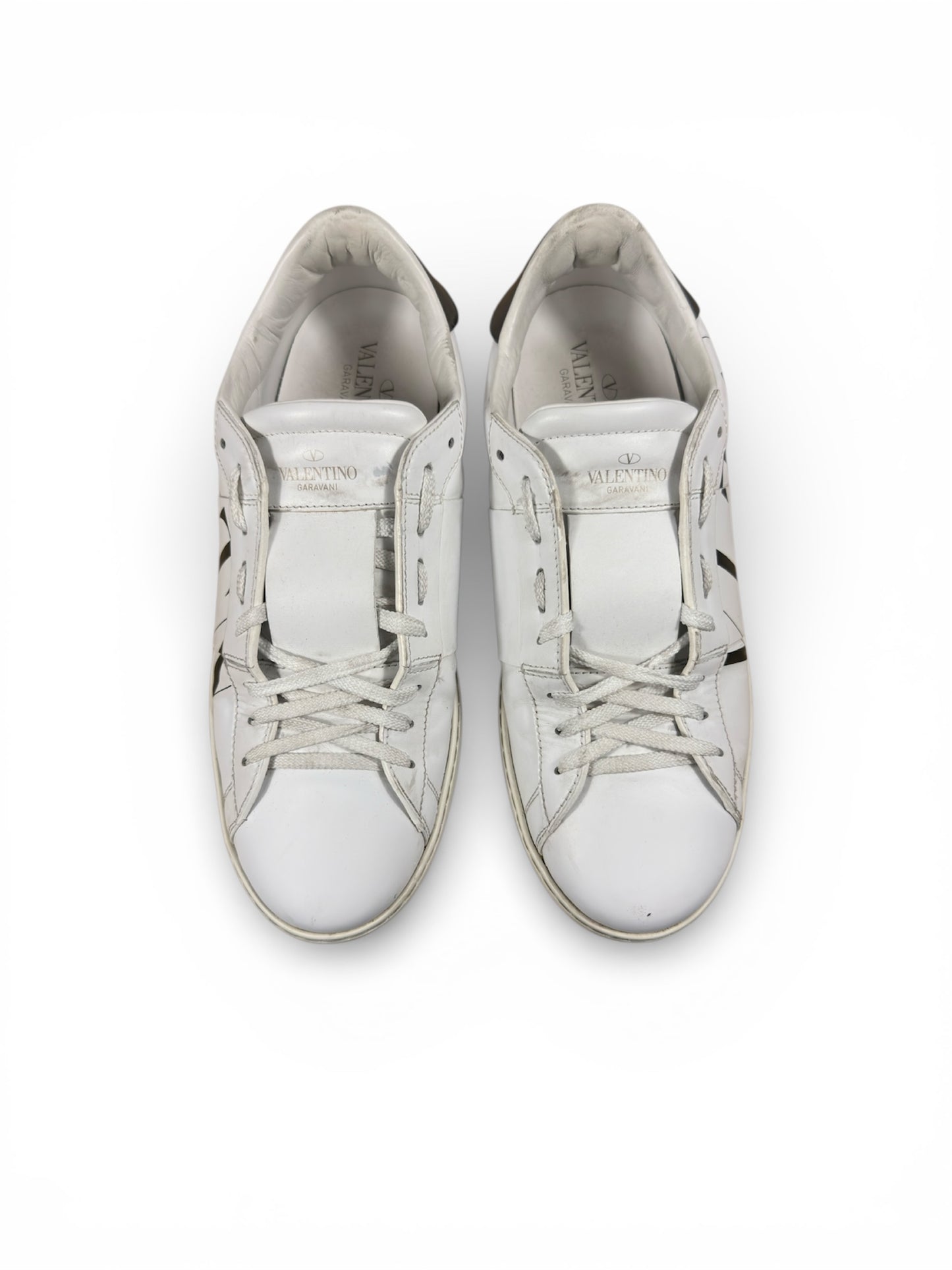 Valentino Open Sneaker upper detail — FashnLuxe
