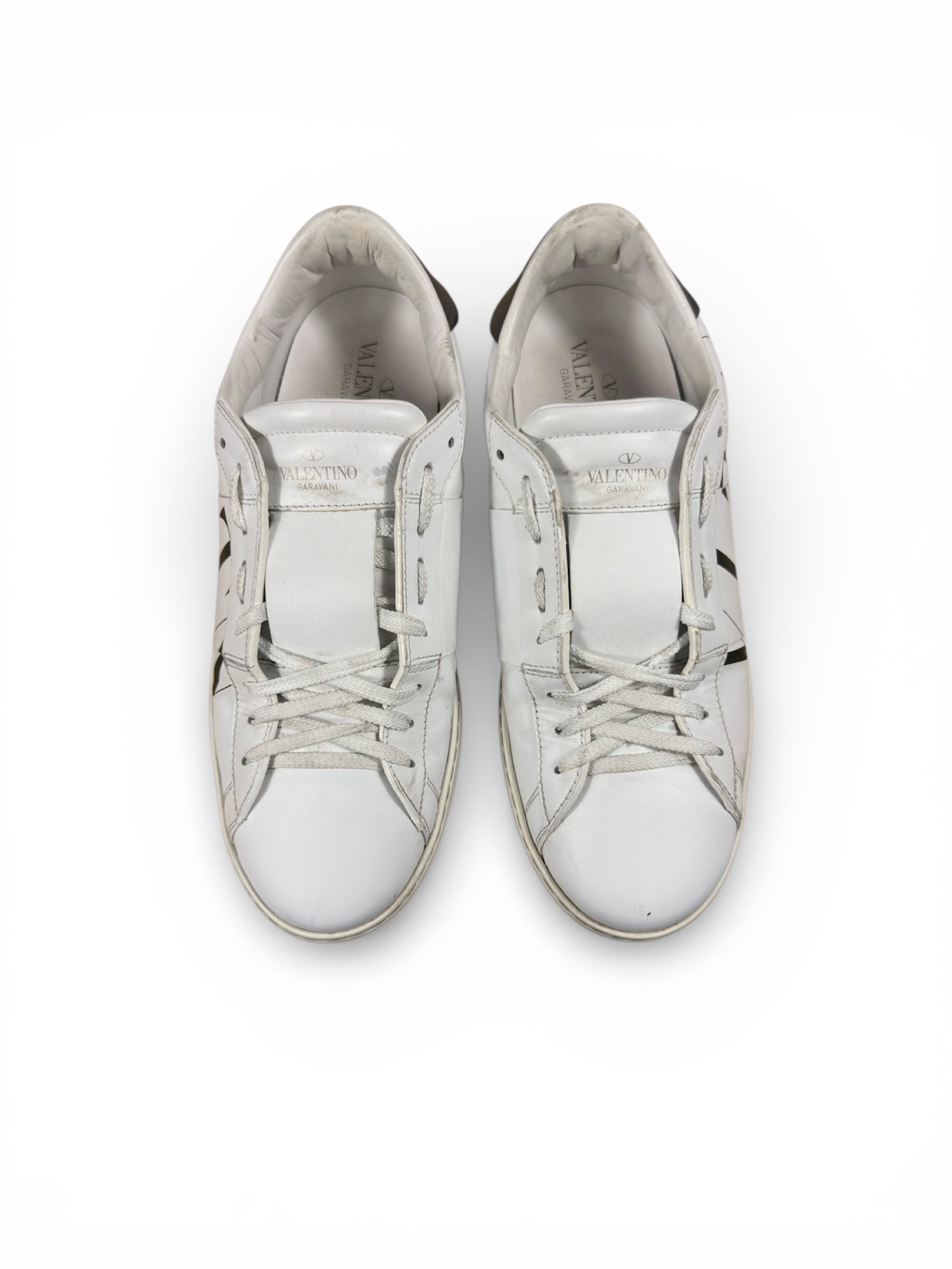 Valentino Open Sneaker upper detail — FashnLuxe