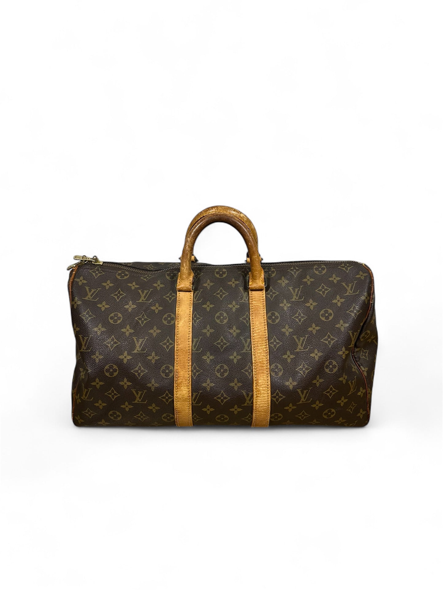Louis Vuitton Keepall 45 Monogram canvas vintage front view — FashnLuxe