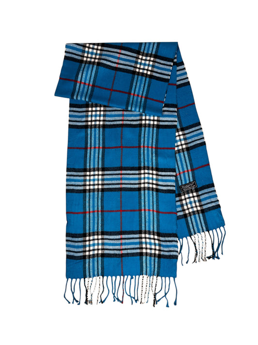 Burberry Nova Check wool scarf top view — FashnLuxe