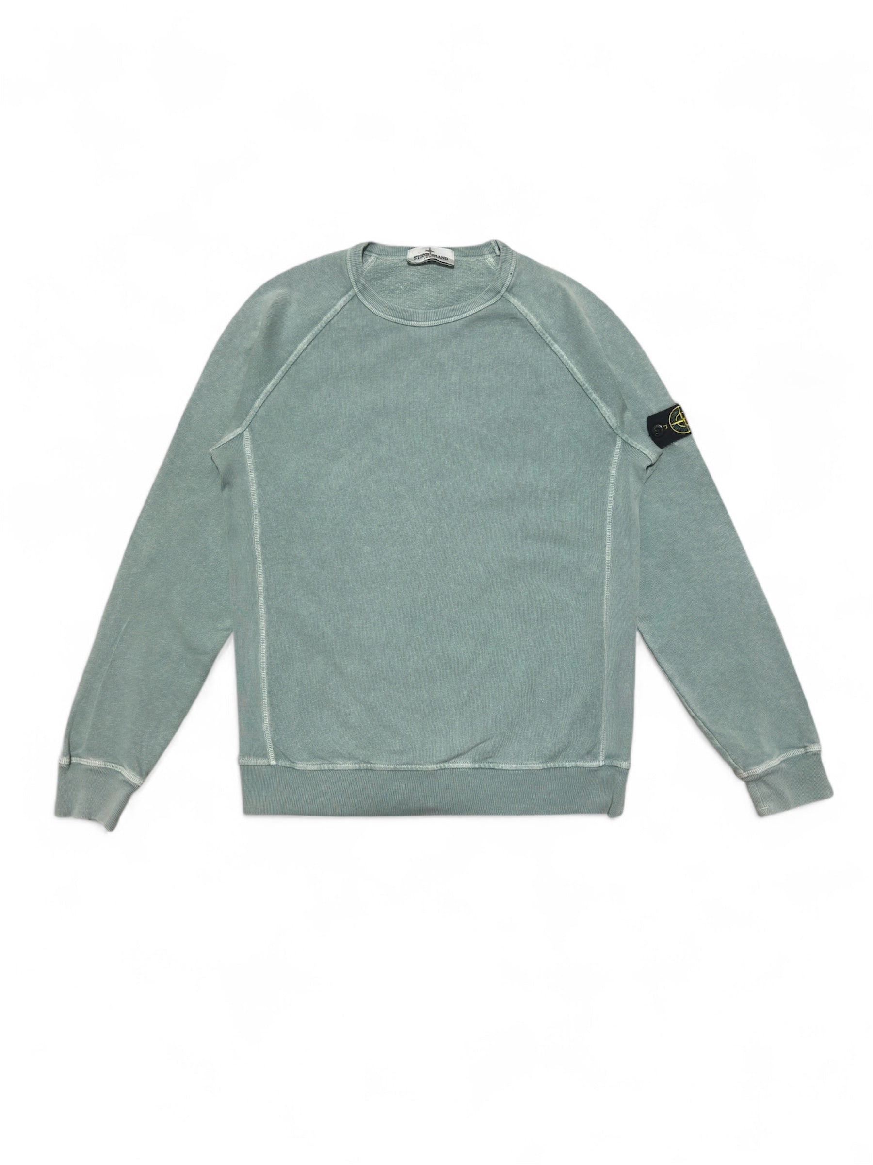 Stone Island Junior sweatshirt with compass badge front view — FashnLuxe