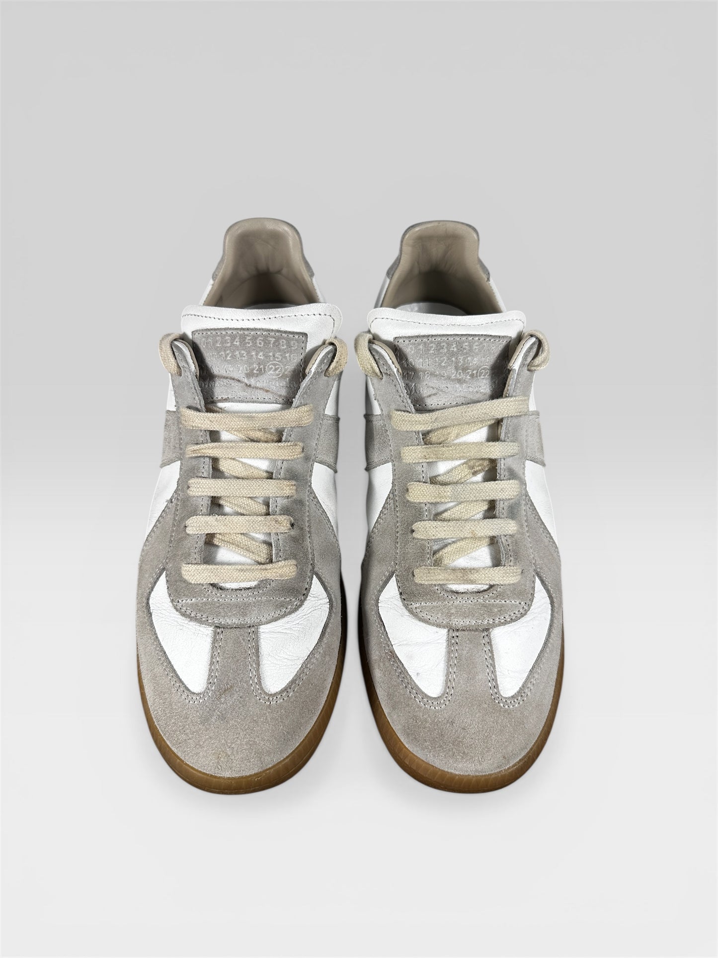 Maison Margiela GAT painted toe cap close-up — FashnLuxe