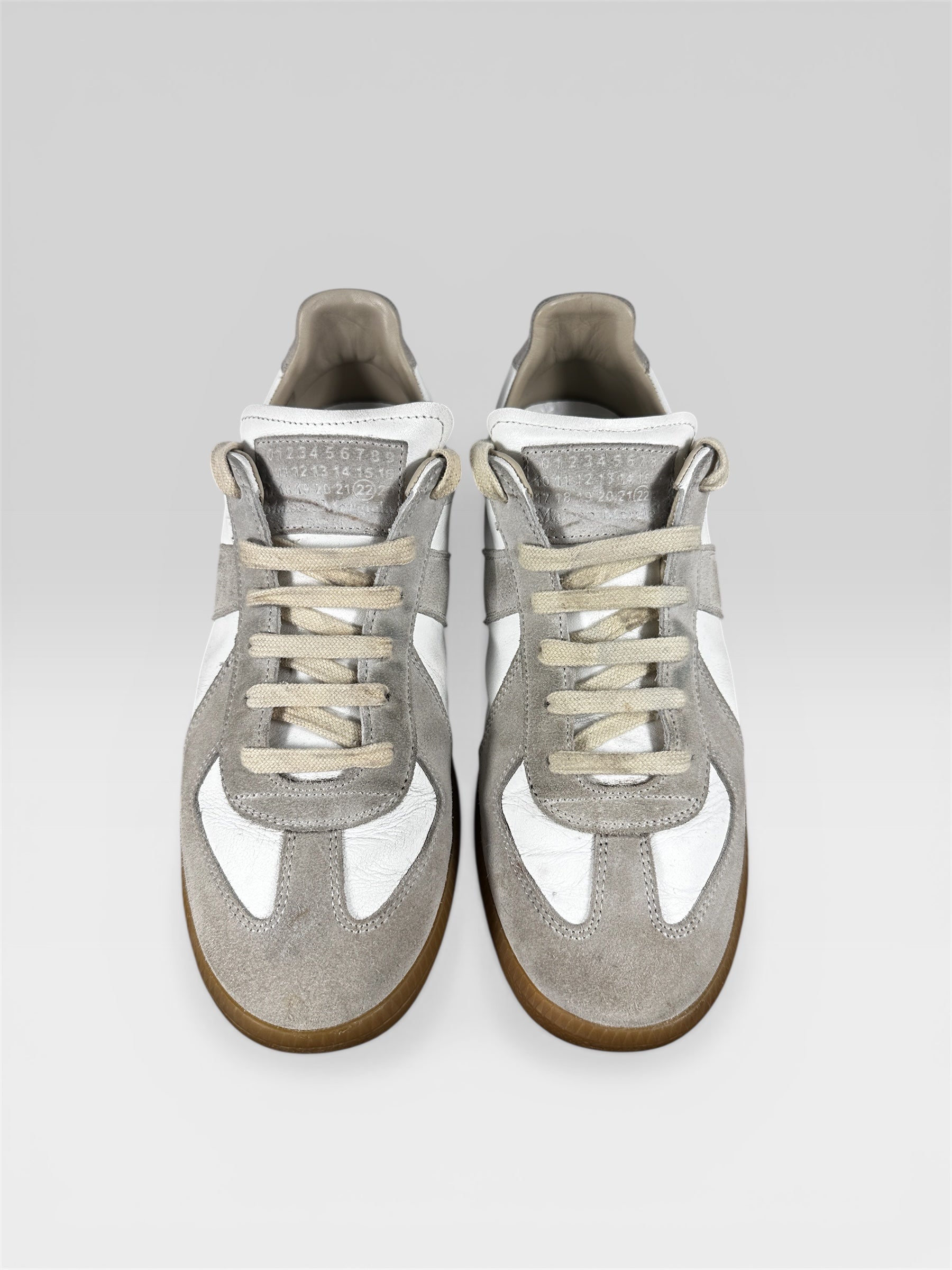 Maison Margiela GAT painted toe cap close-up — FashnLuxe