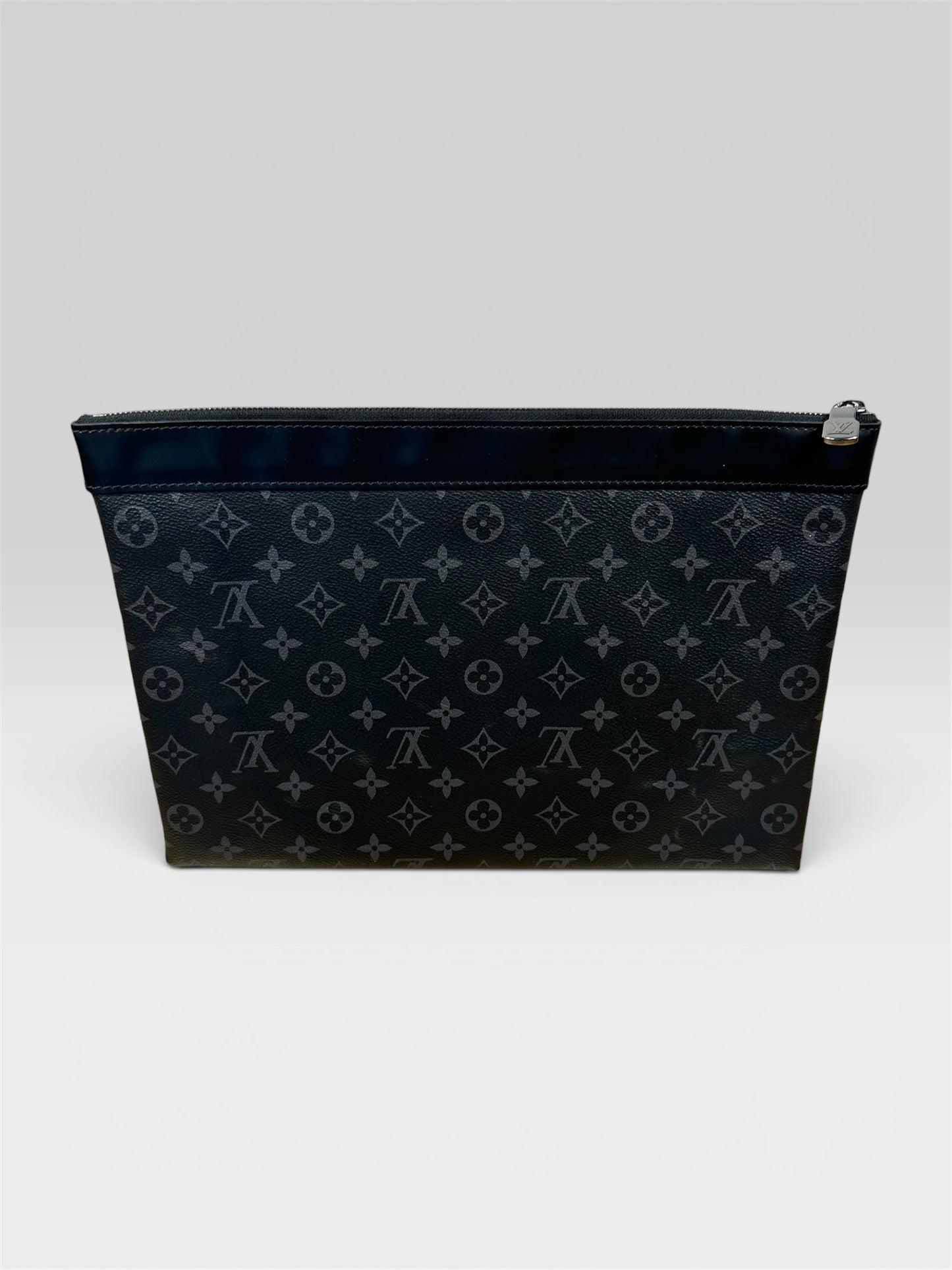 Louis Vuitton Discovery Pouch zip closure detail — FashnLuxe
