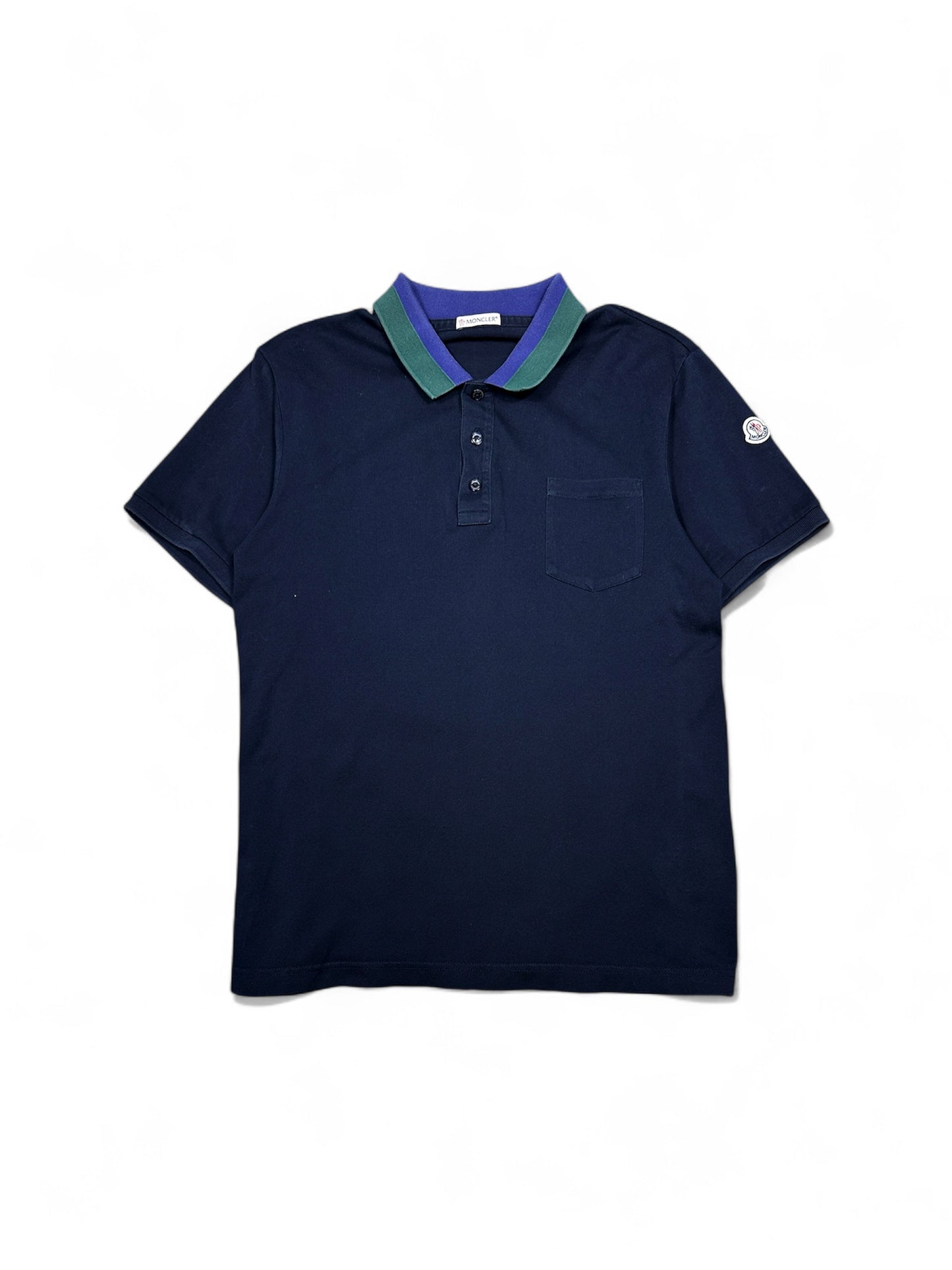 Moncler classic polo front view — FashnLuxe