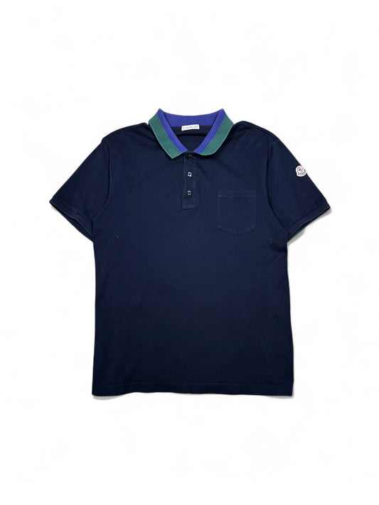 Moncler classic polo front view — FashnLuxe