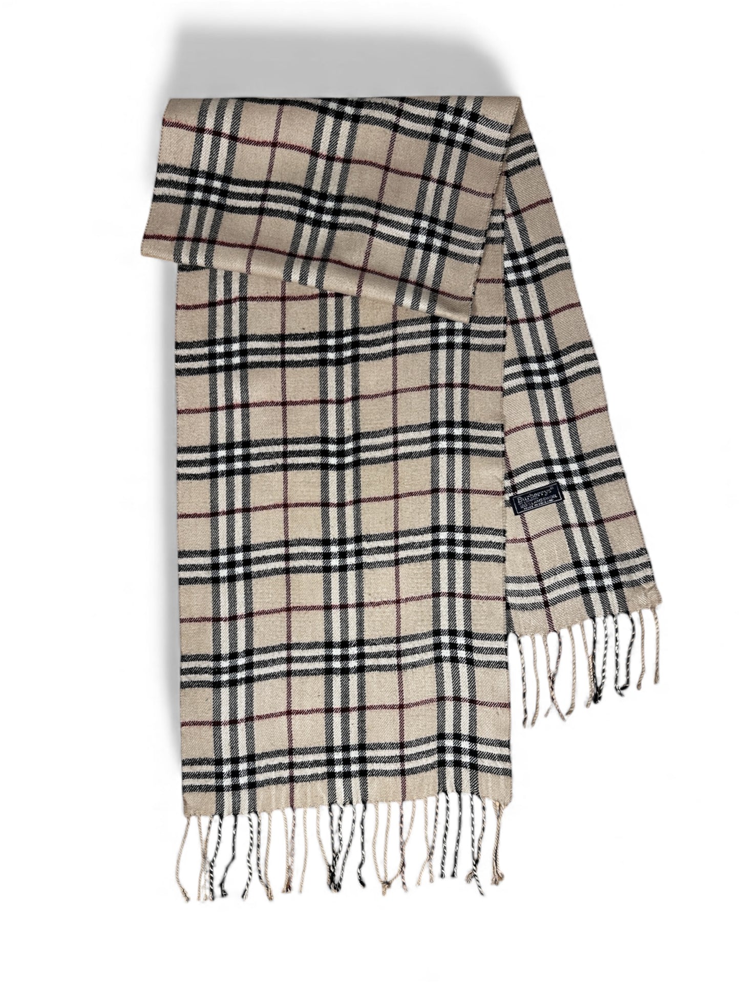 Burberry Nova Check wool silk scarf — FashnLuxe