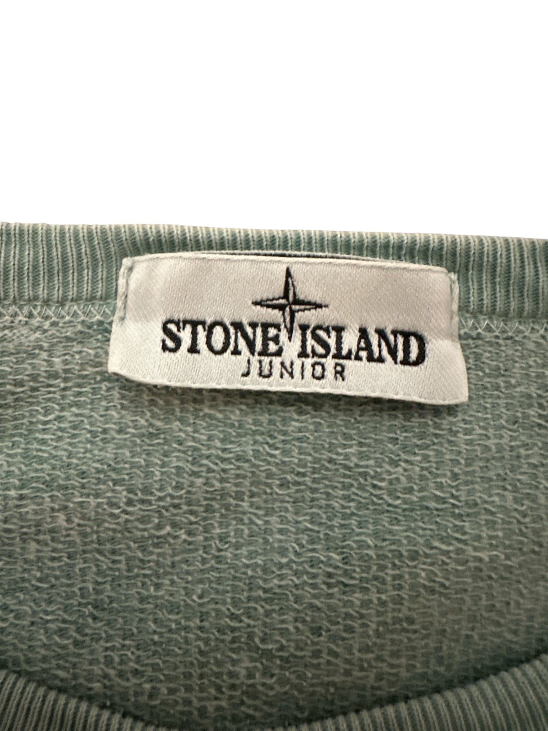 Stone Island Junior sweatshirt badge detail — FashnLuxe