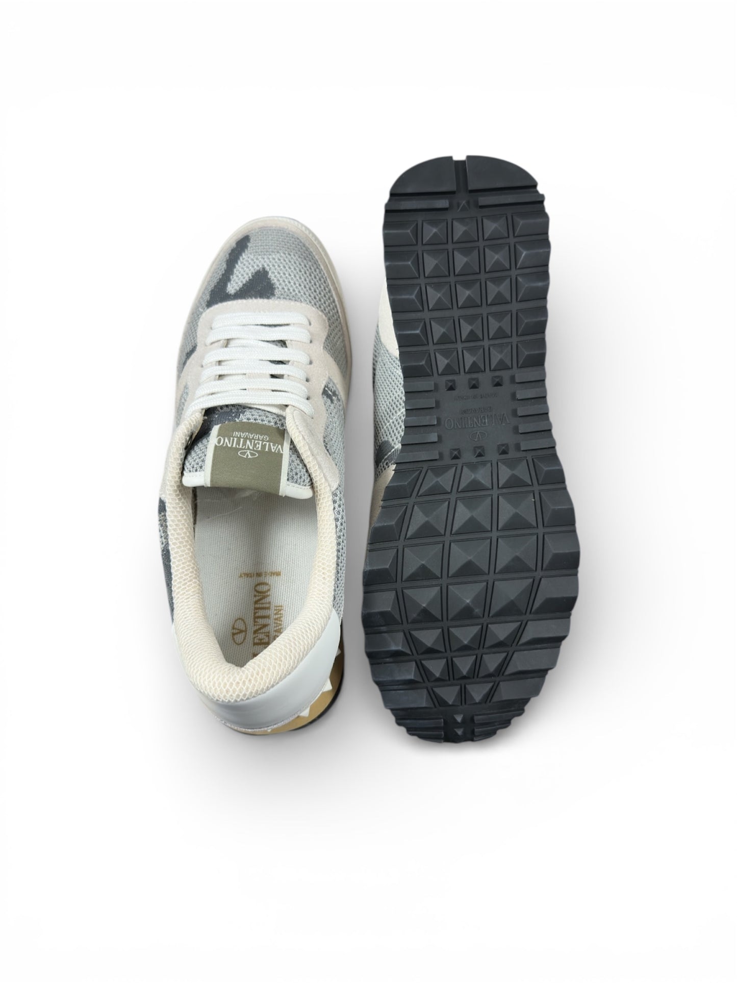 Valentino Rockrunner multi-layer sole view — FashnLuxe
