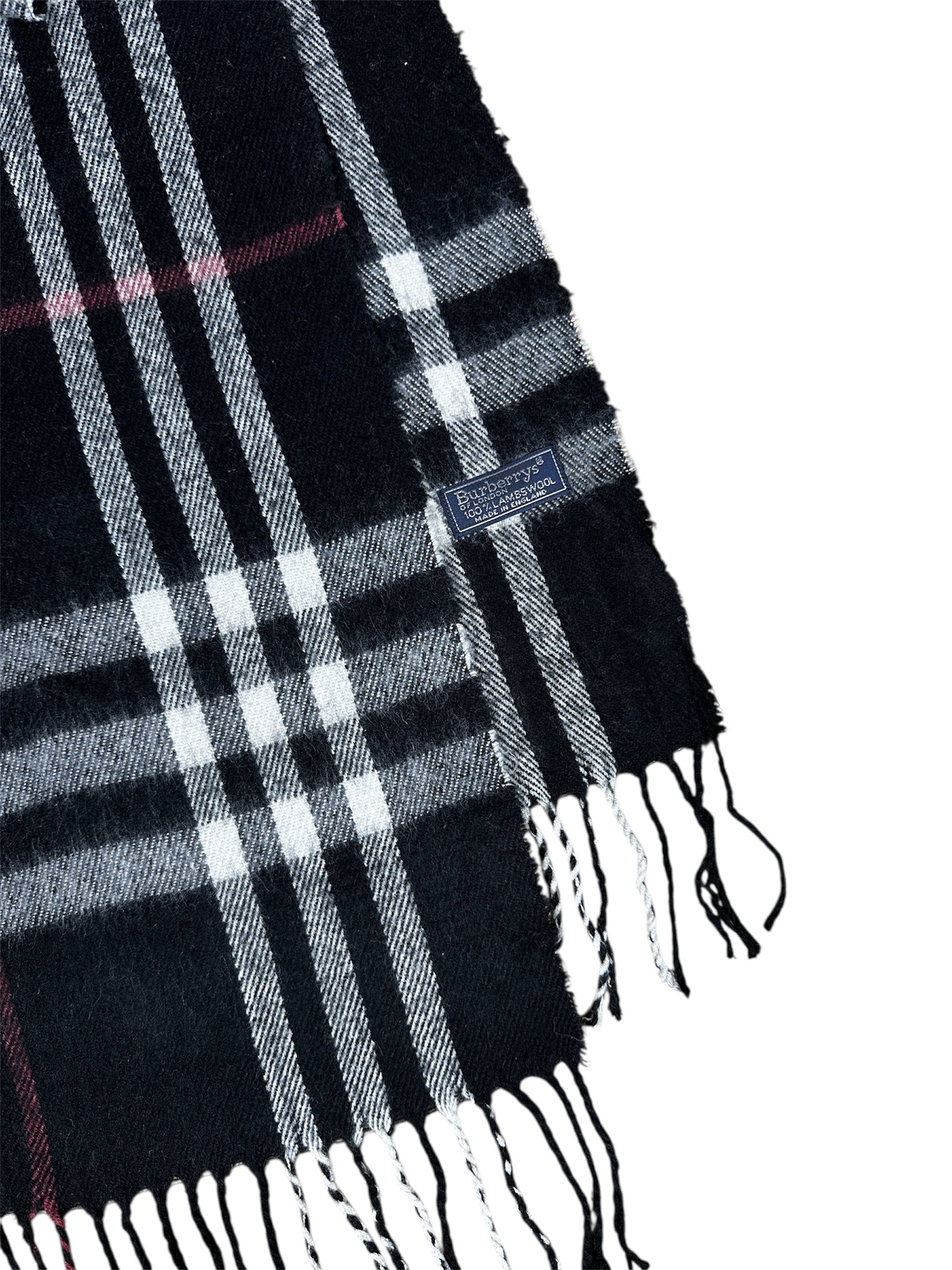 Burberry scarf fringe ends detail — FashnLuxe