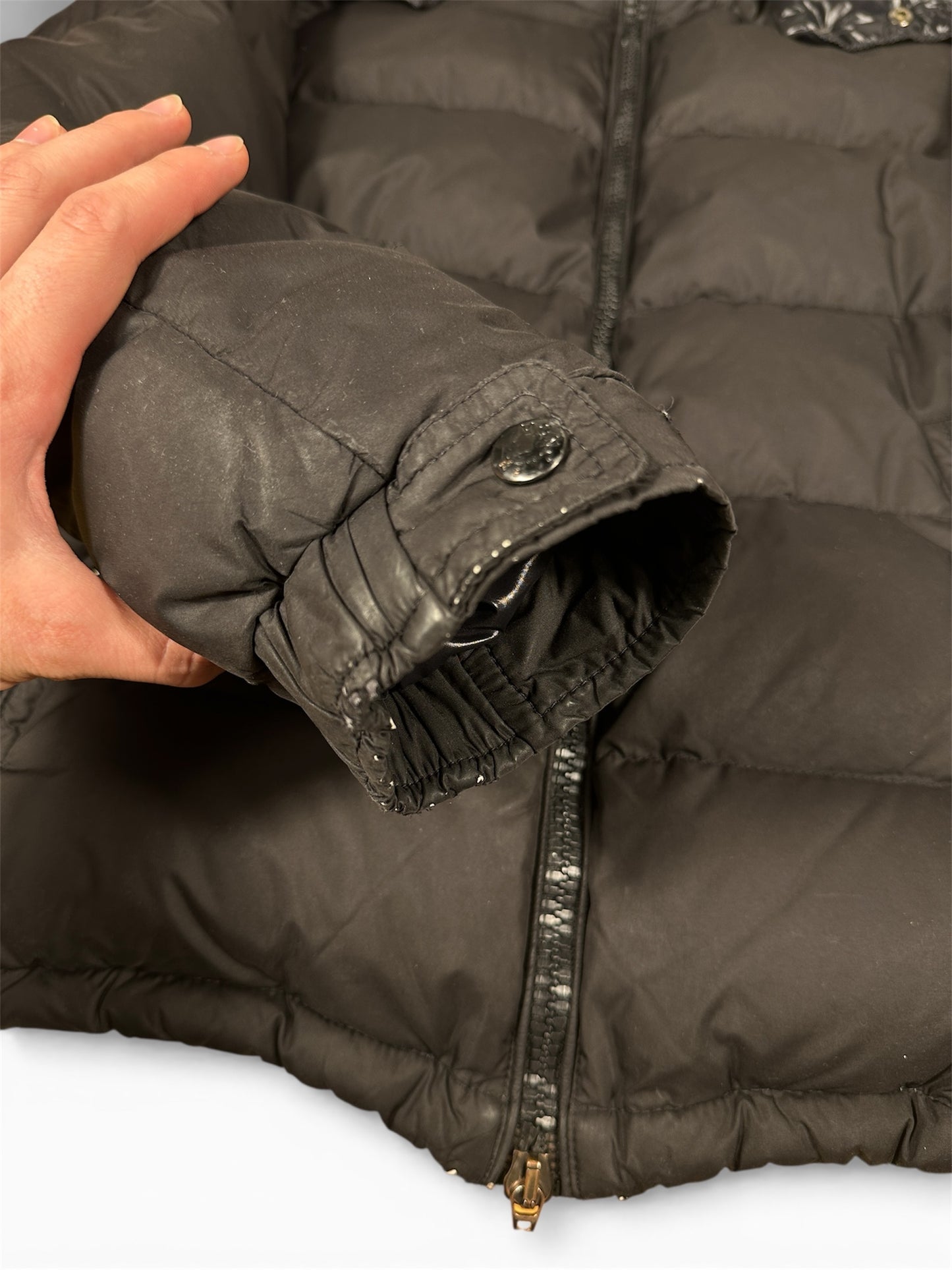 Moncler Chevalier jacket hood detail — FashnLuxe