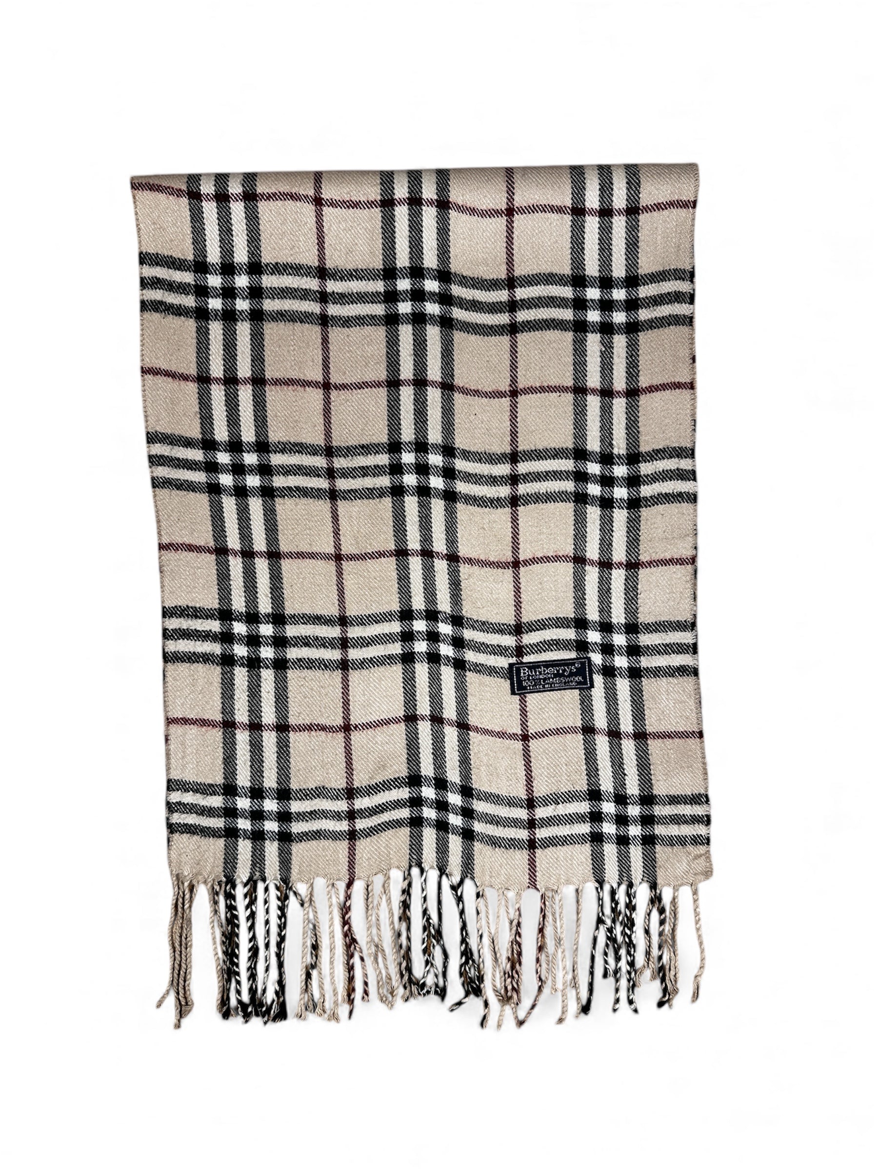 Burberry scarf fringe detail view — FashnLuxe