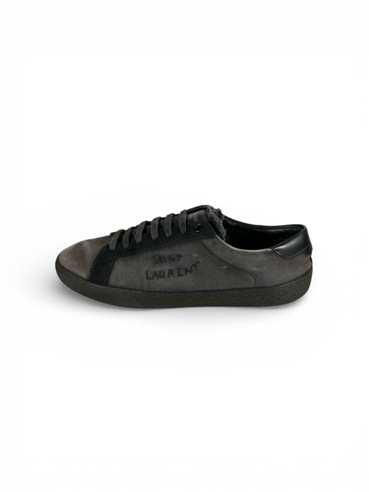 Saint Laurent 06 Court leather sneaker side view — FashnLuxe