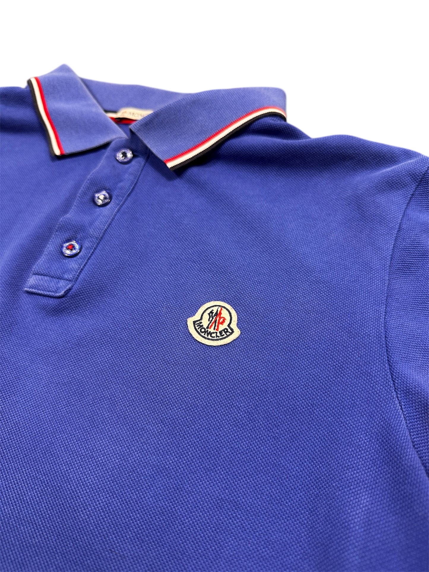 Moncler polo collar and placket detail — FashnLuxe