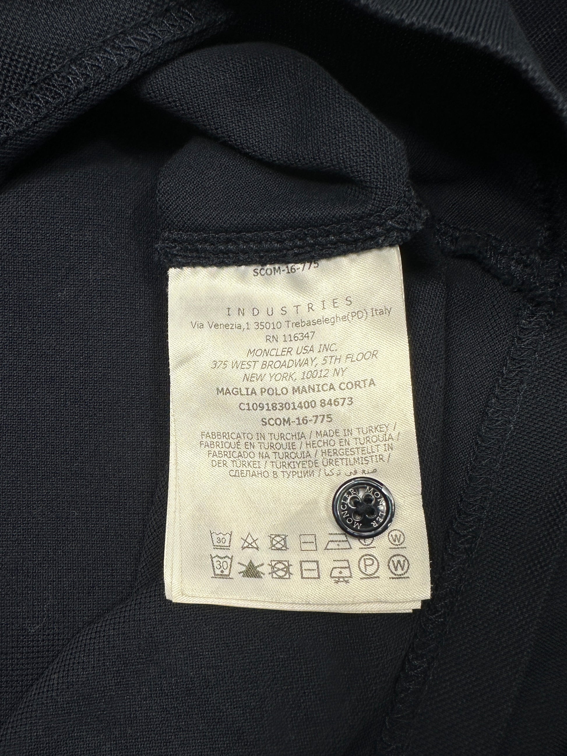 Moncler polo collar and cuff ribbing detail — FashnLuxe
