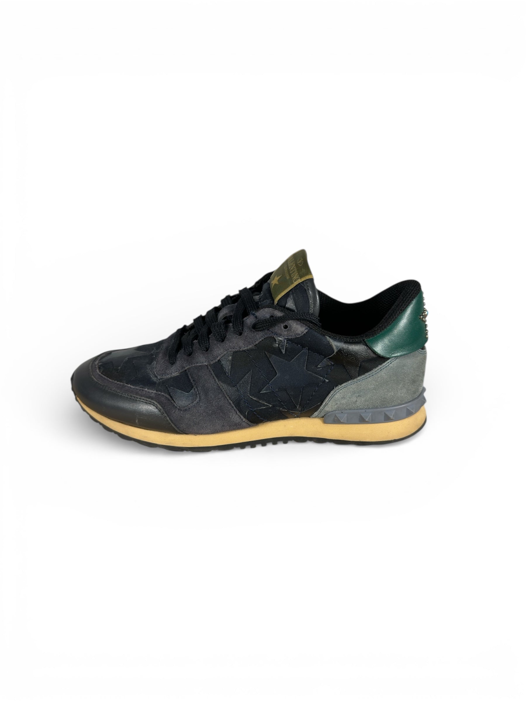 Valentino Rockrunner with sole repair side view — FashnLuxe