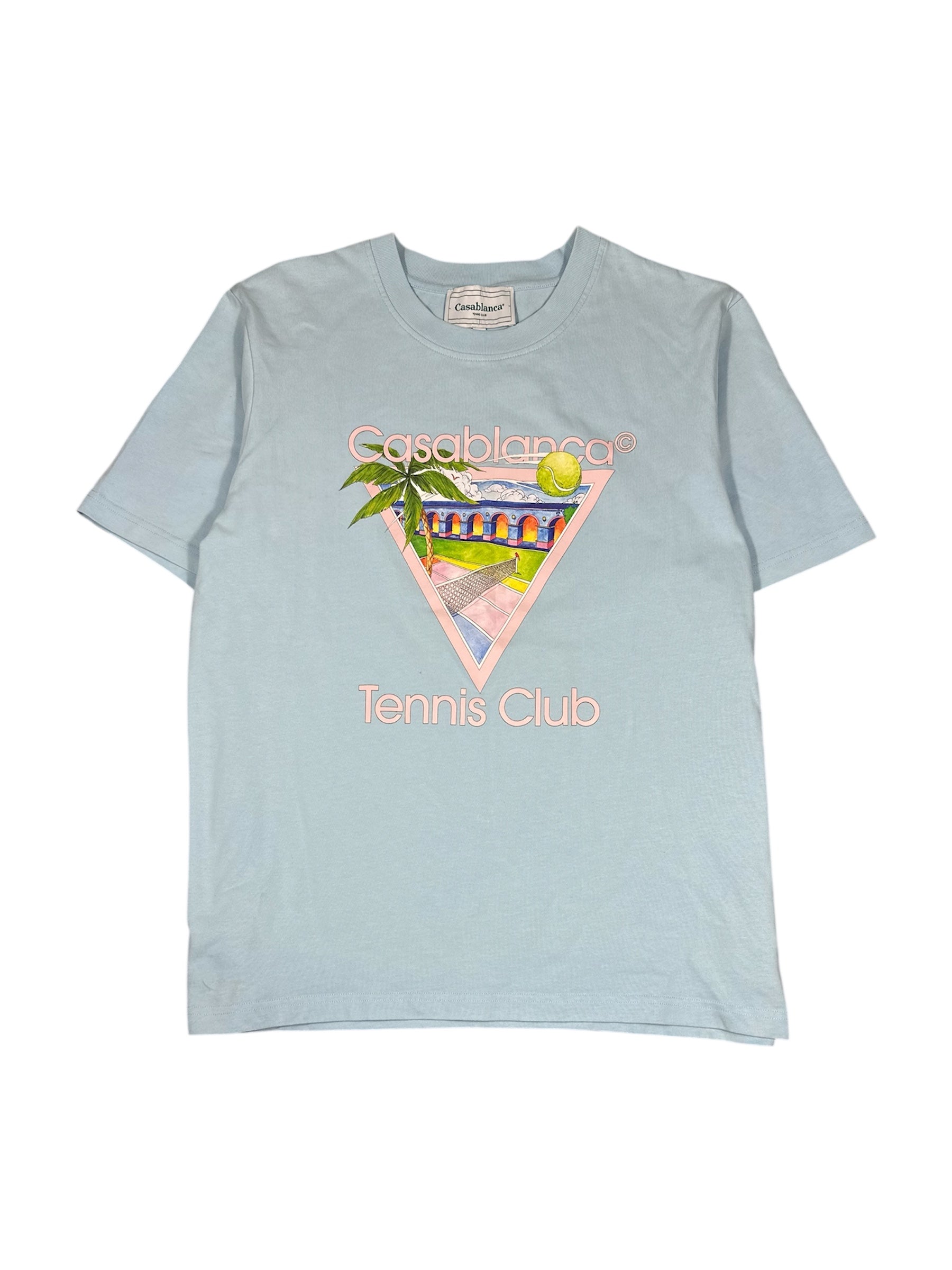 Casablanca graphic tee relaxed fit front view — FashnLuxe