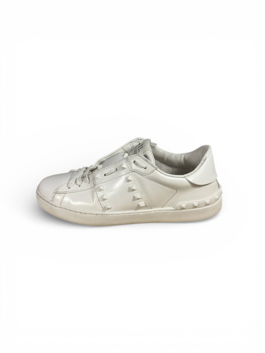 Valentino VLTN Open Sneaker mesh upper side view — FashnLuxe