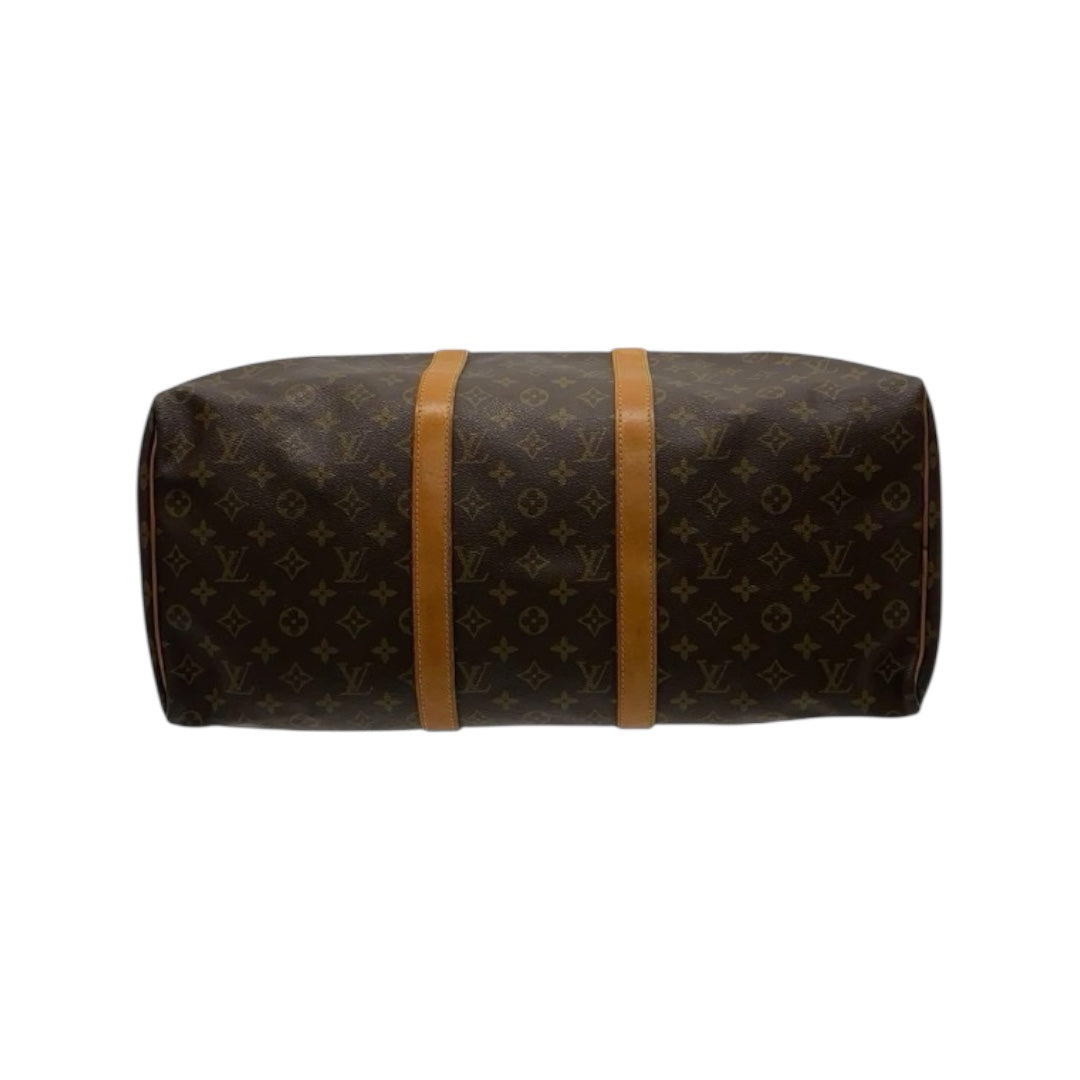 Louis Vuitton Keepall 50 zipper and hardware detail — FashnLuxe