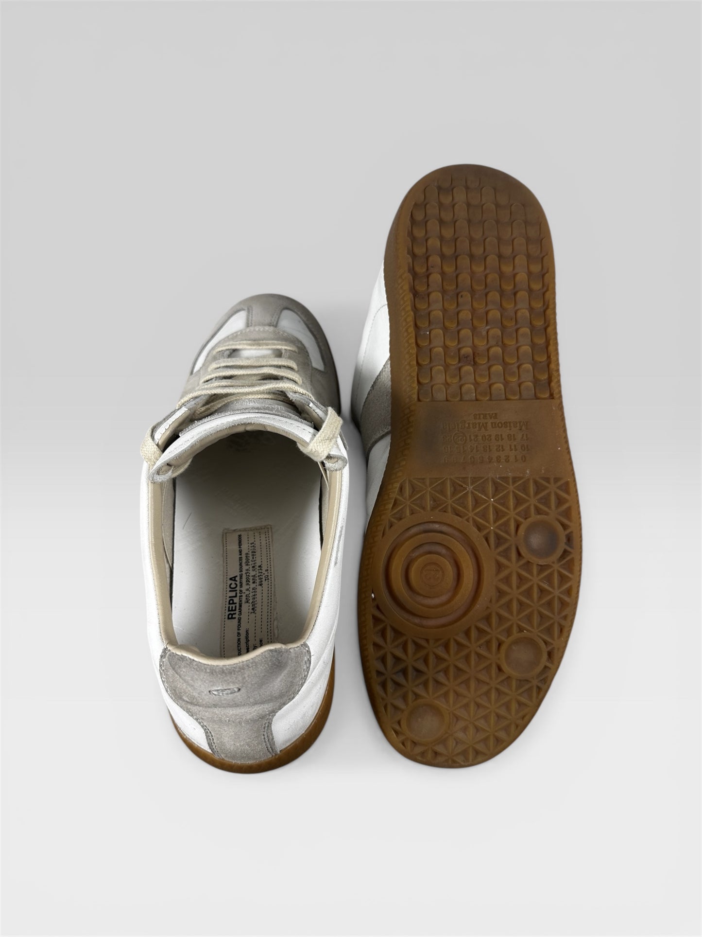 Maison Margiela GAT heel tab and leather detail — FashnLuxe
