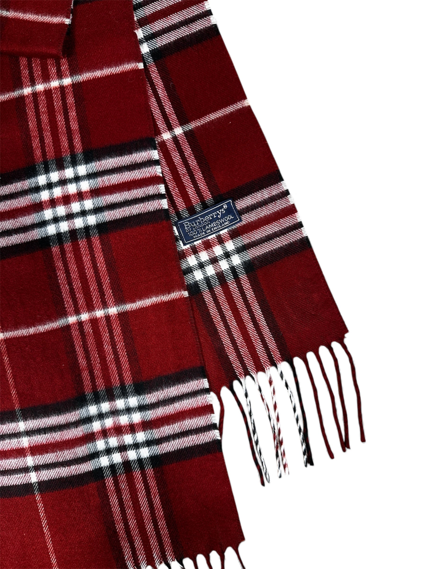 Burberry scarf check pattern detail — FashnLuxe