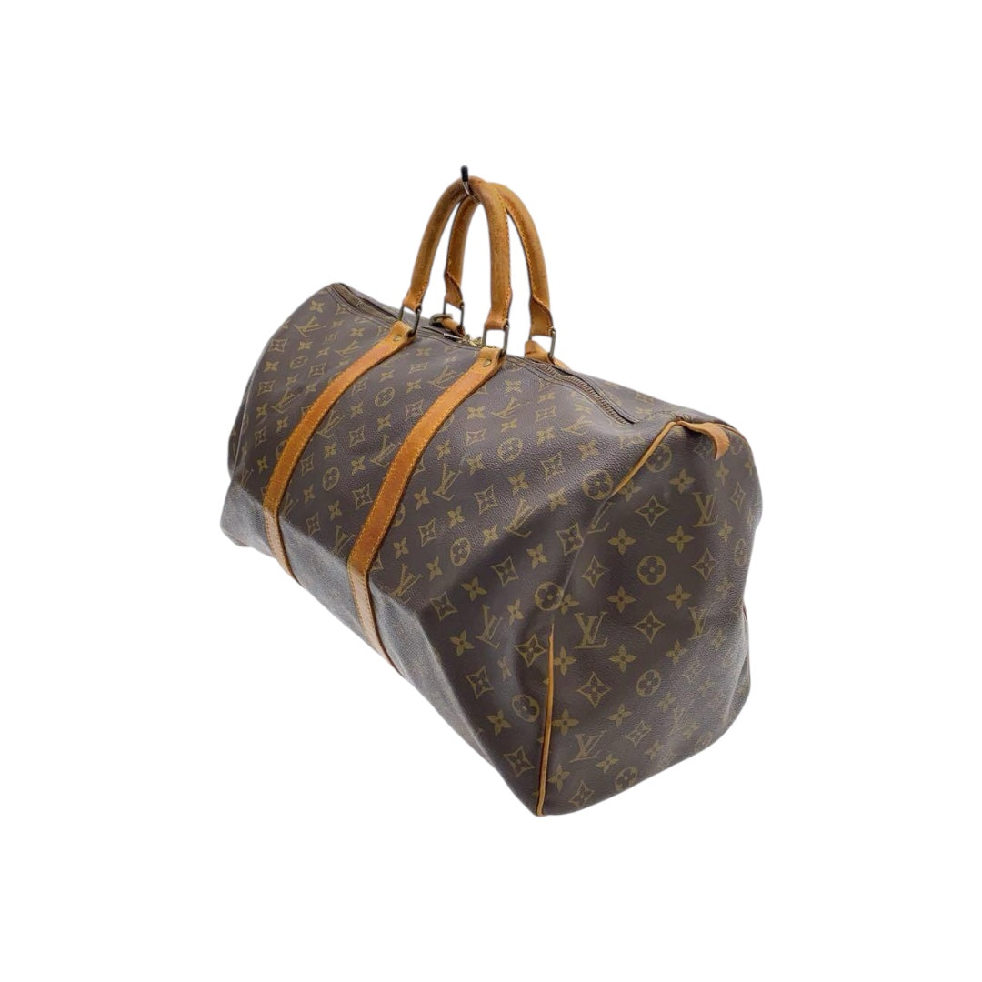 Louis Vuitton Keepall 50 vintage leather handles — FashnLuxe