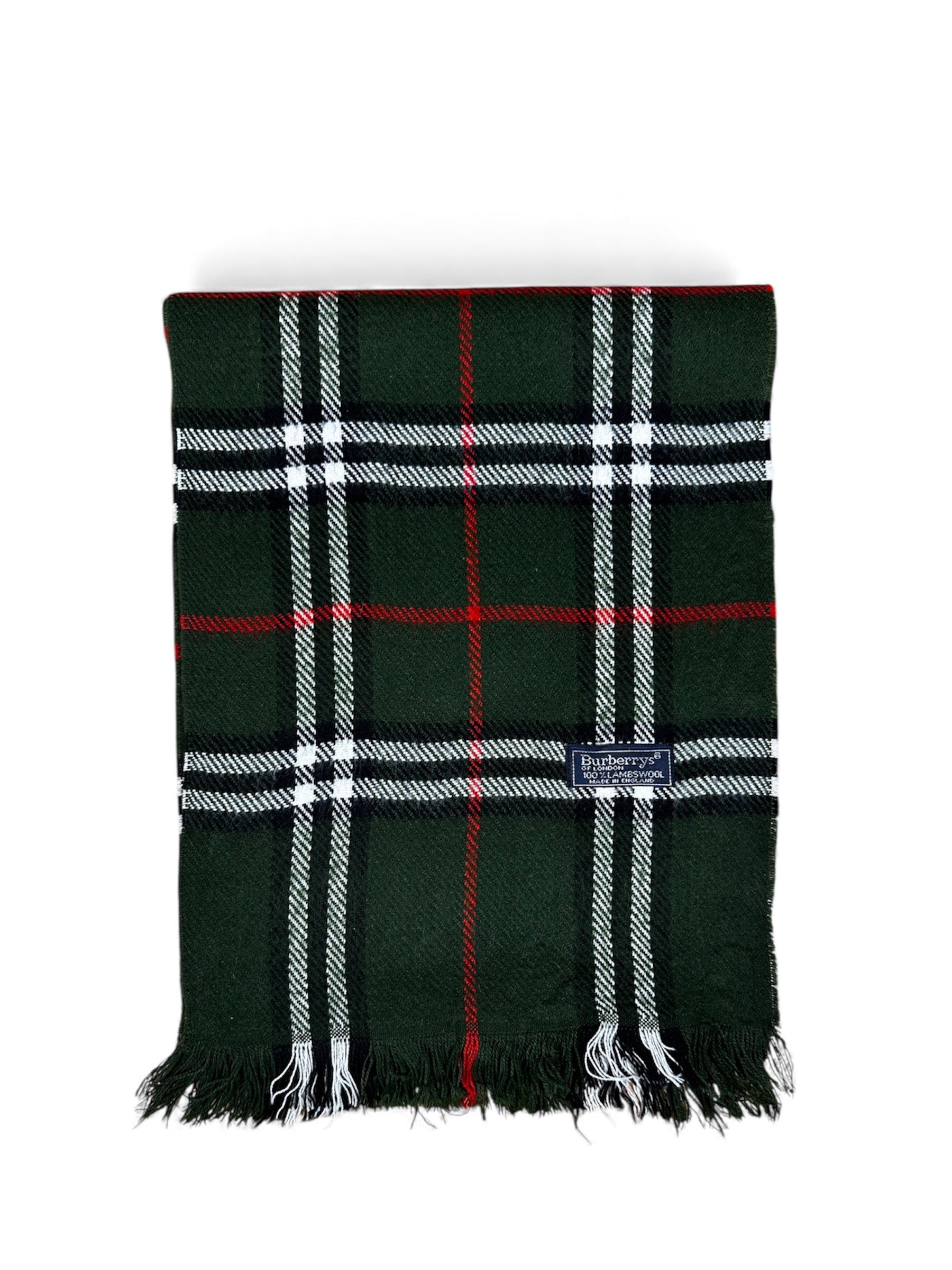 Burberry scarf folded side view — FashnLuxe
