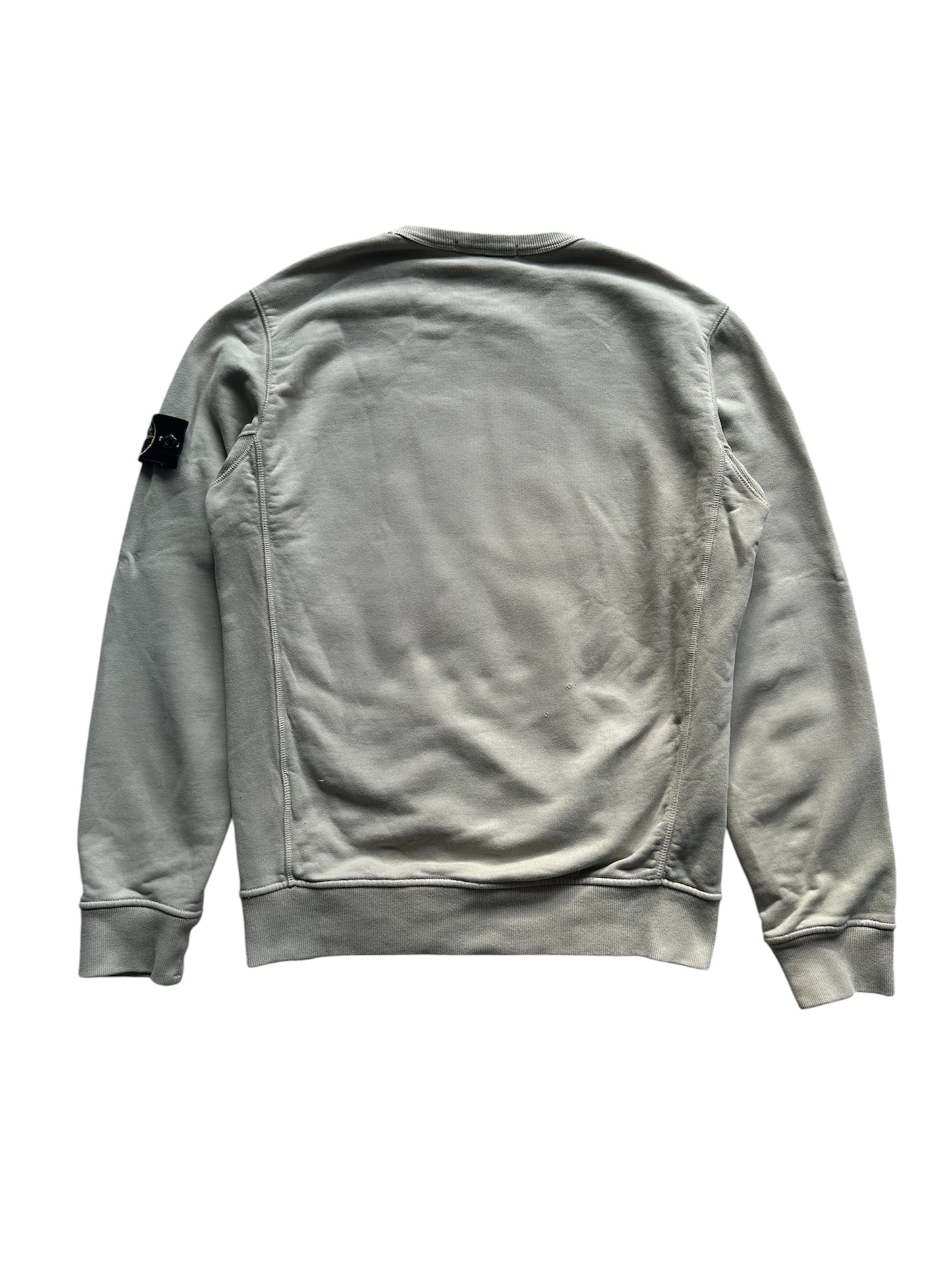 Stone Island sweatshirt compass badge close-up — FashnLuxe