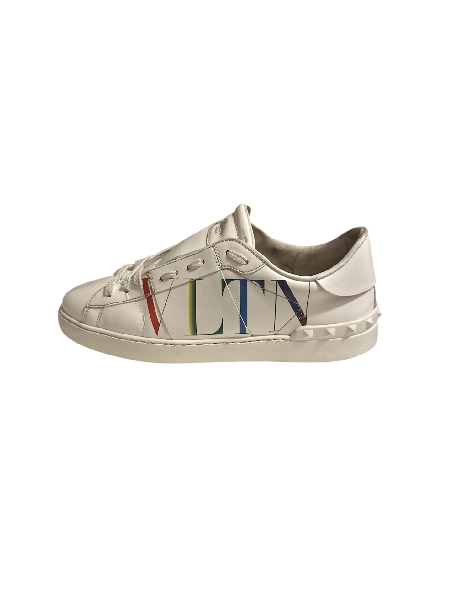 Valentino VLTN Open Sneaker mesh upper side view — FashnLuxe