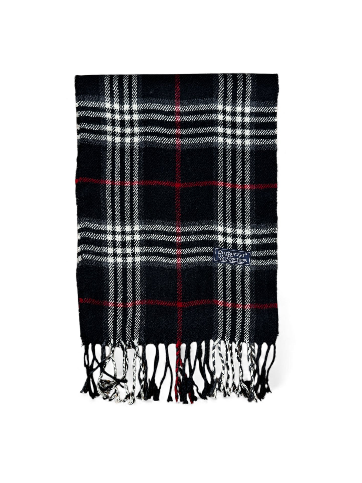 Burberry scarf check pattern side view — FashnLuxe