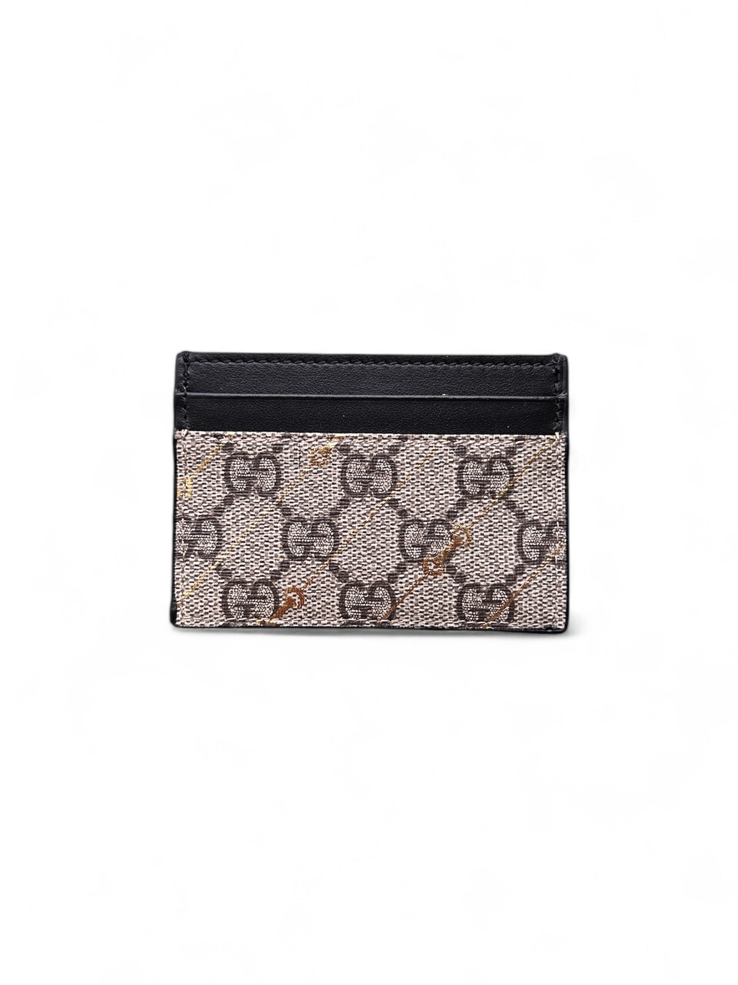Gucci cardholder with gold GG hardware — FashnLuxe