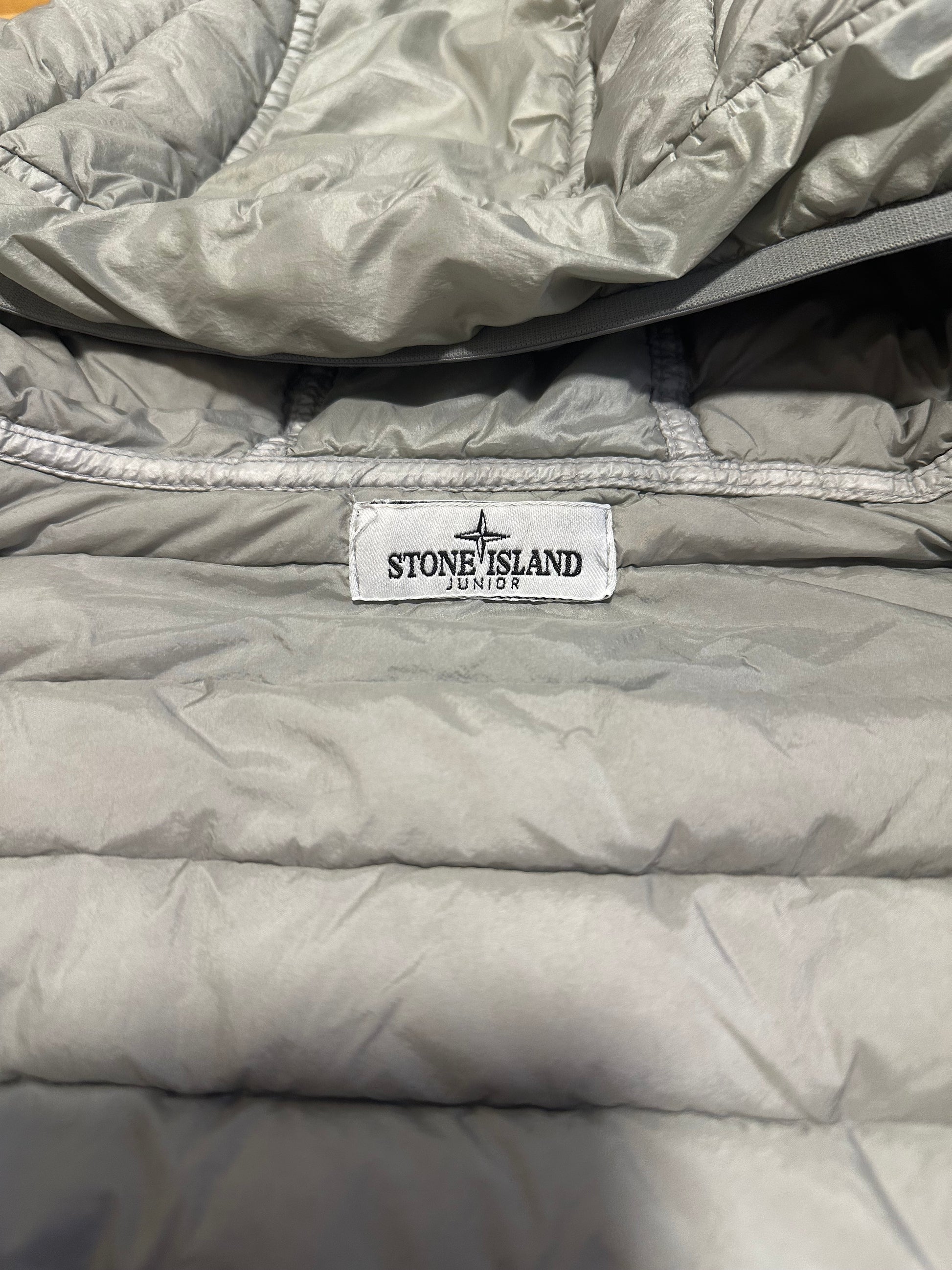 Stone Island down jacket zip and chin guard — FashnLuxe