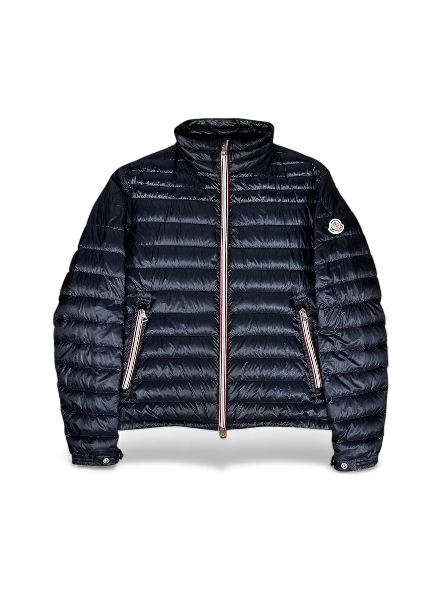 Moncler Daniel down jacket front view with badge — FashnLuxe
