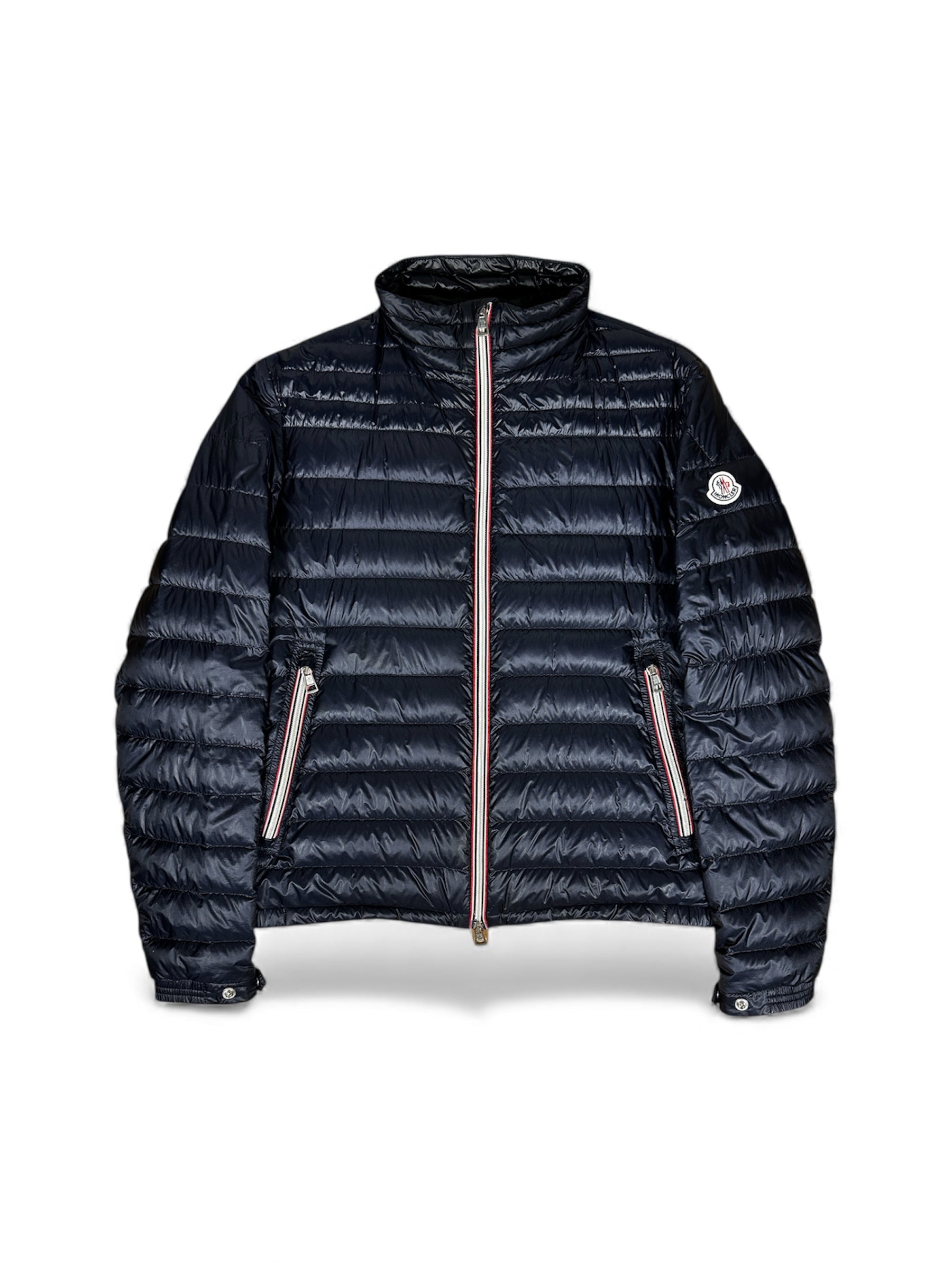 Moncler Daniel down jacket front view with badge — FashnLuxe