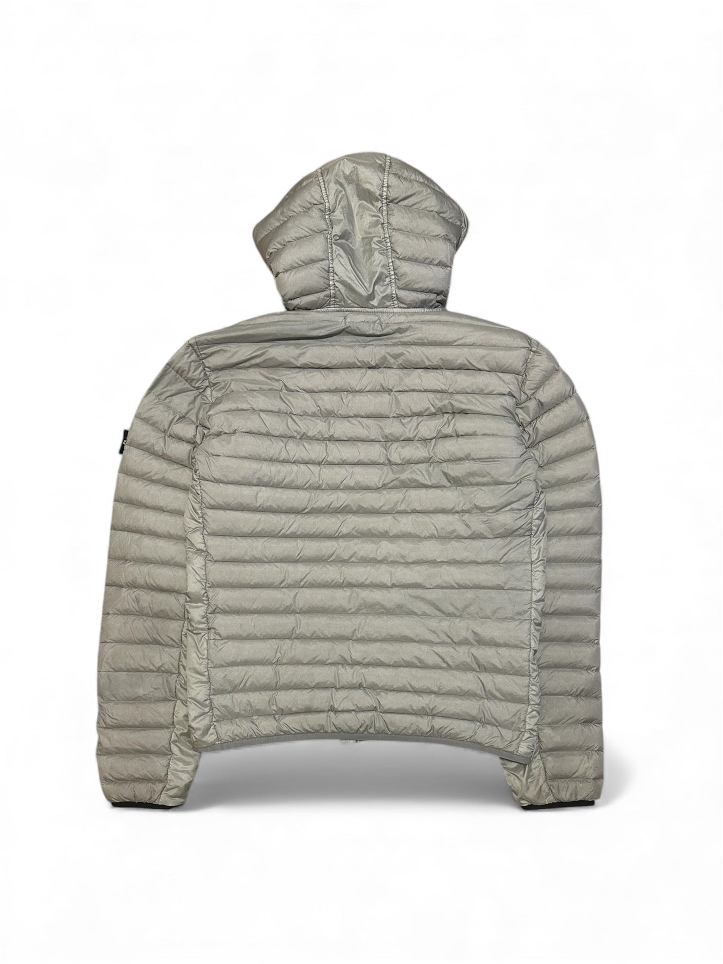 Stone Island down jacket back view — FashnLuxe