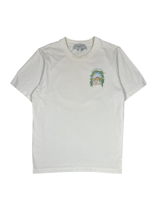 Casablanca graphic tee relaxed cut front view — FashnLuxe