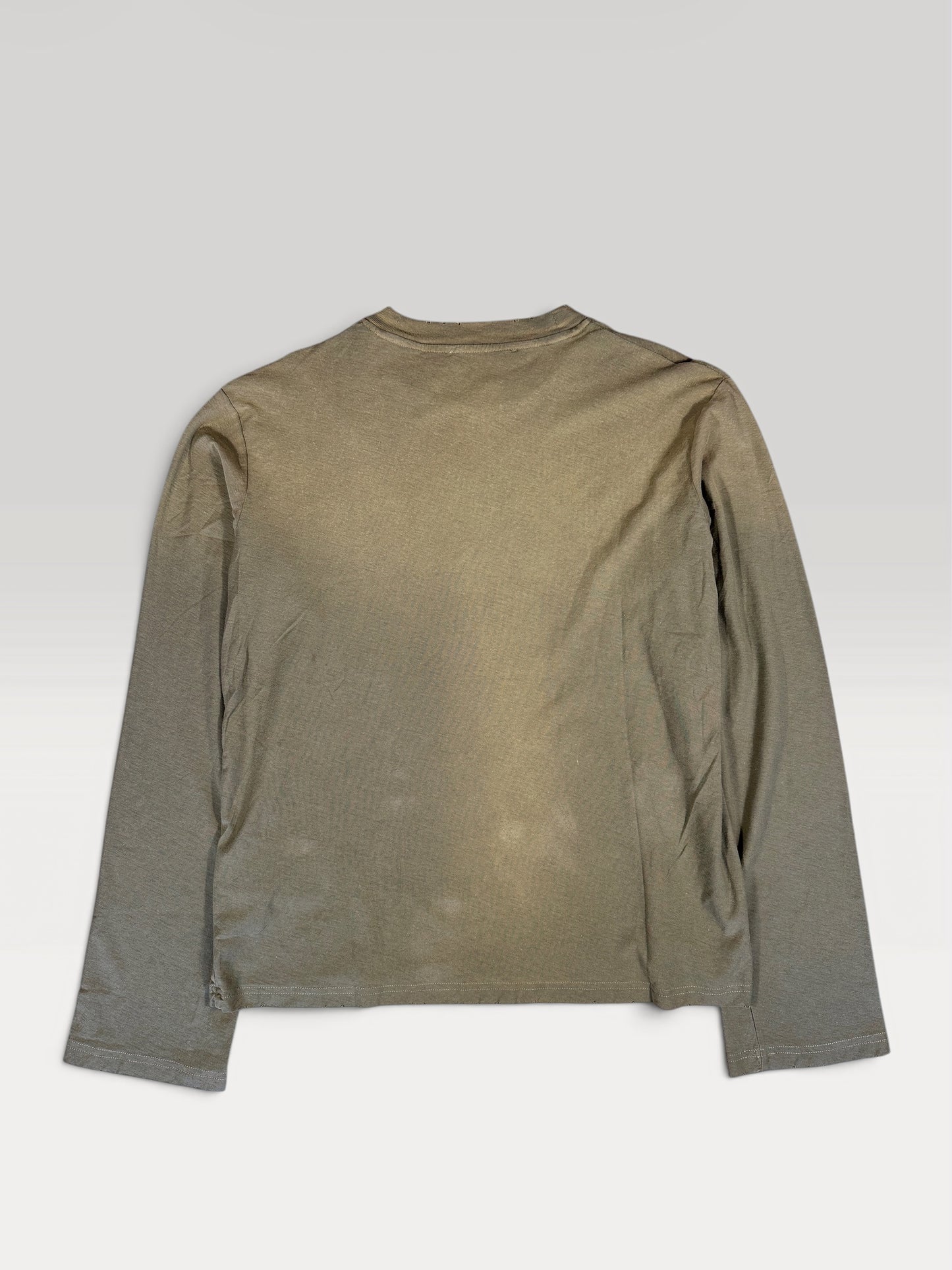 Back view of the faded olive Acne Studios 1996 longsleeve