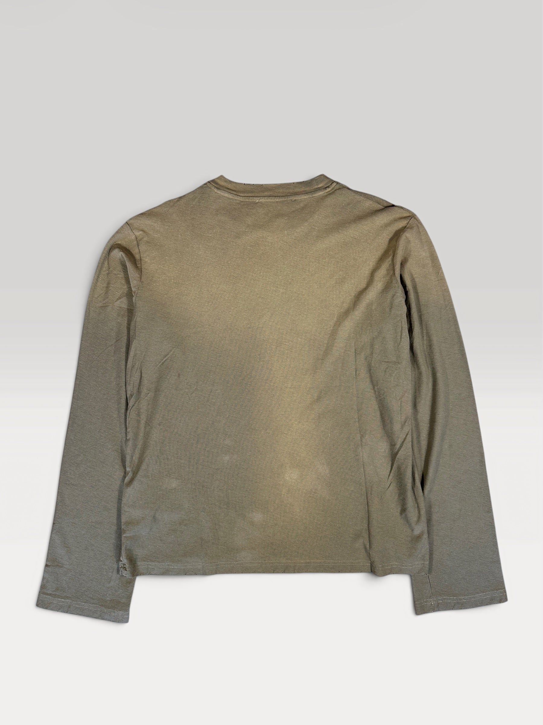 Back view of the faded olive Acne Studios 1996 longsleeve